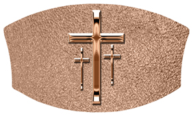 DNSWILL 517 BZ SH BZ Bronze 3 Crosses Shimmer Bronze Background